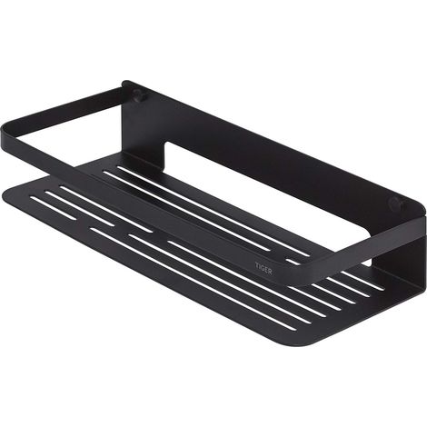 Étagère de Douche, Étagère panier de Bain, Noir, 32 x 7 x 13,6 cm (1/5)