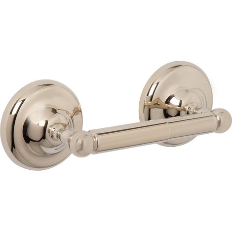 Croydex Flexi-Fix Gold Spindle Toilet Roll Holder 75x240x75mm - Grosvenor (1/5)
