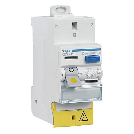 FI-Schutzschalter ohne Schrauben A 40A 30mA - Cds743f - Hager