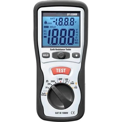 Testeur De Résistance D'isolement Numérique DT-5300B Mégohmmètre Testeur De Résistance De Mise À La Terre Testeur De Courant Et De Tension AC/DC (1/5)