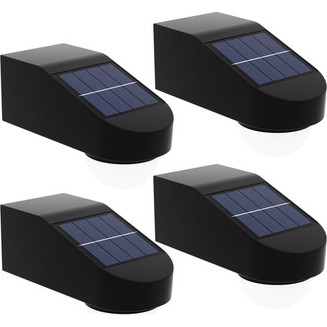 Solar-Außenleuchten für Höfe, Straßen, Häuser, Gärten, Balkone und Mauern – Warmes Licht