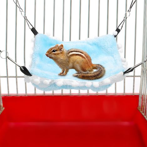 Hamac en peluche pour animaux de compagnie, nid douillet et suspendu pour hamster, planeur de sucre et autres animaux. (1/5)