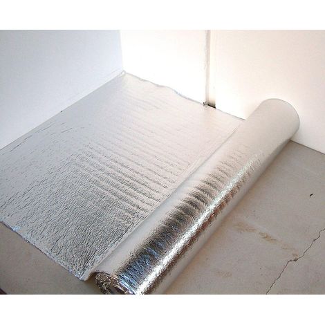 Rouleau d'isolation 3 mm 24 m2 – Argent – Plaque isolante pour chaudières – Nombre de couches : 1 – Magnum (1/3)