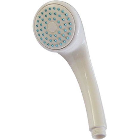 WURKO mango ducha blanco 1 posicion 9 cm blister , Mango de ducha blanco 1 posición 9cm. - Plástico 9cm Blanco 1 Posición. (1/3)