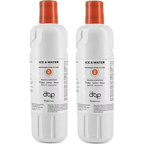Lot de 2 filtres (EDR2RXD1) Réfrigérateur, filtre à eau du réfrigérateur (1/5)