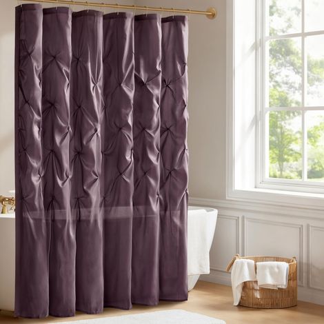 Rideau de Douche en Polyester Prune 183 x 183 cm (1/5)