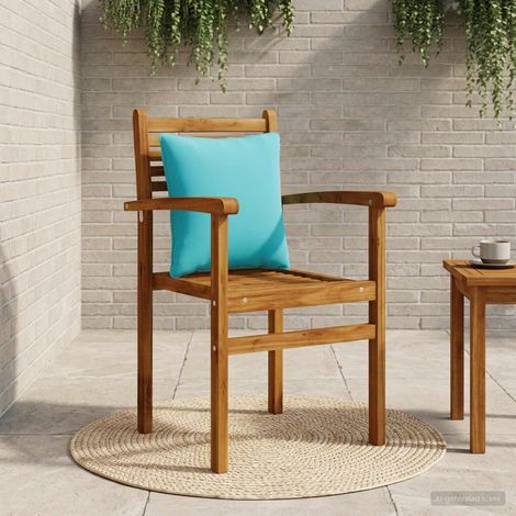 vidaXL Back Cushion PUTTEN 100% Polyester Turquoise 40 x 40 x 15 cm (1/5)