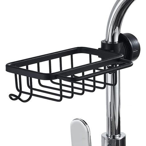 1 Support évier, aluminium, design ajouré, rotation 360°, diamètre 18-25mm, cuisine salle de bain (1/5)