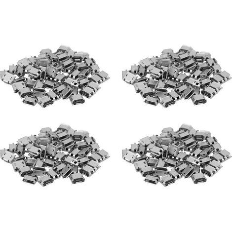 240Pcs Connecteur de Socket Dip Smd Micro-USB Type B Femelle 5 Broches Smt Placement