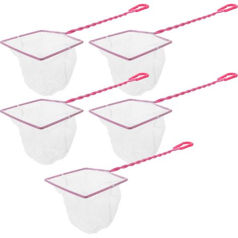 Épuisettes à main pour aquariums, lot de 5, résistantes. (1/5)