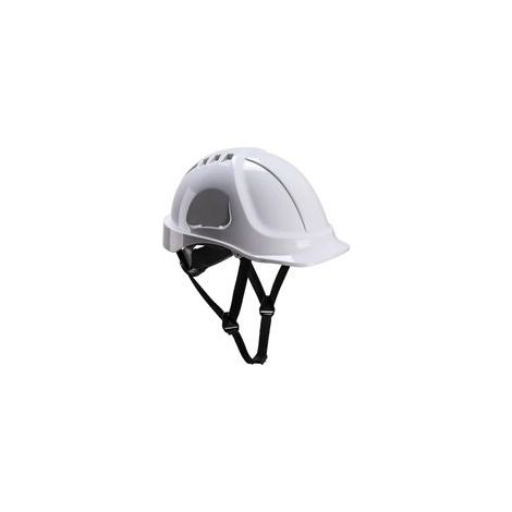 Leichter Schutzhelm für Baustellen, stoßfest (mit doppelter Ohrschlaufe, verstellbar per Drehknopf). (1/5)