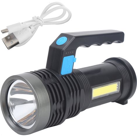 Lampe Torche LED Extérieure Puissante Rechargeable, Projecteur de Recherche Longue Portée pour Maison et Extérieur (1/5)