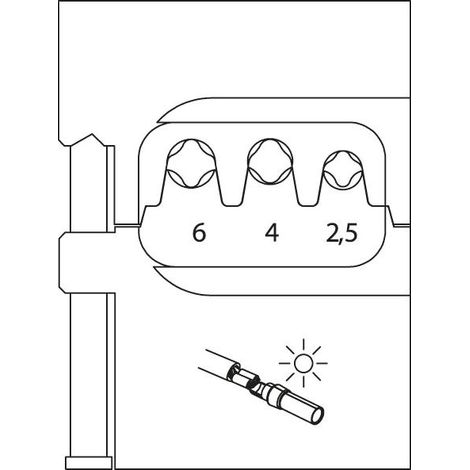 8140-23 Inserto de módulo para Solarlok (1/2)