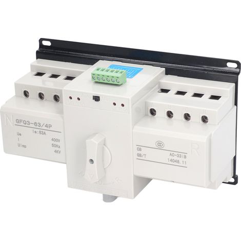 Mini-Doppelstrom-Umschalter mit zwei Betriebsmodi, starker Leitfähigkeit, Generatorumschalter, AC 400 V, 63 A (1/5)