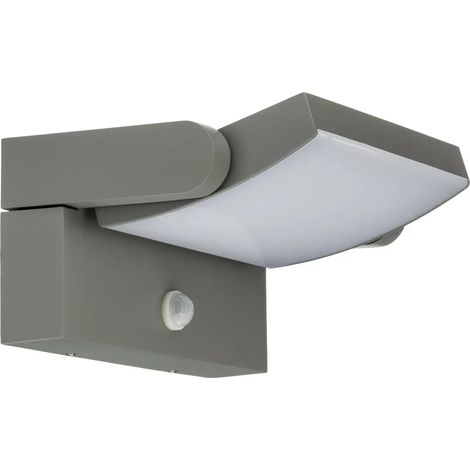 [GEBRAUCHT] B-Ware Lindby Außenwandleuchte Wandlampe Led Sensor Sherin Hellgrau Schwenkbar 3000 K