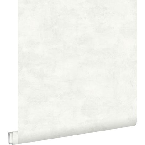papier peint effet béton gris chaud clair et blanc mat - ESTAhome (1/5)