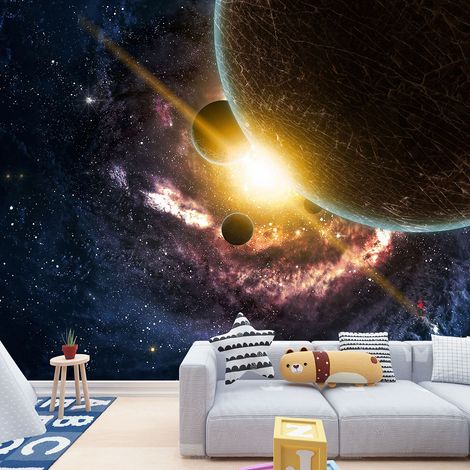 Papier peint panoramique Enfants - Espace - 195 cm x 139 cm (1/4)