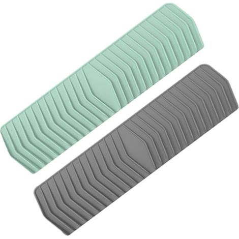 Lot De 2 Porte- en Silicone pour Salle De Bain Égouttoir À Vaisselle en Maille Bac À en Silicone Bac À Auto-Drainant Bac À Éponge pour Évier De Cuisine Gel (1/5)