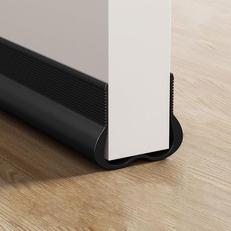 Door seal, sound insulation, thermal insulation, dust protection and cooling, 93 cm, black. (1/5)