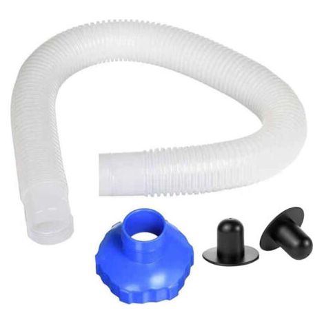Tuyau de Skimmer de Piscine, Adaptateur de Tuyau de Filtre pour Skimmer de Surface Tuyau et Adaptateur + Bouchons muraux