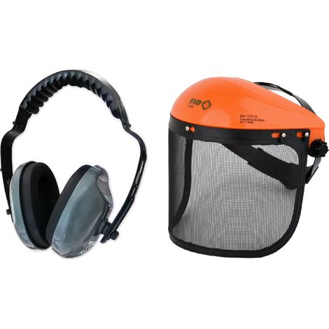 Lot casque anti-bruit 27.6 db + casque forestier debroussaillage (1/3)