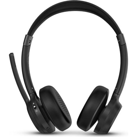 SPC Dreamer 2 Pro - Bluetooth Wireless Headset 50h Akku Geräuschunterdrückung (ENC) Gleichzeitige Dualverbindung Google Fast Pair Integriertes Mikrofon Teamfähig, Schwarz