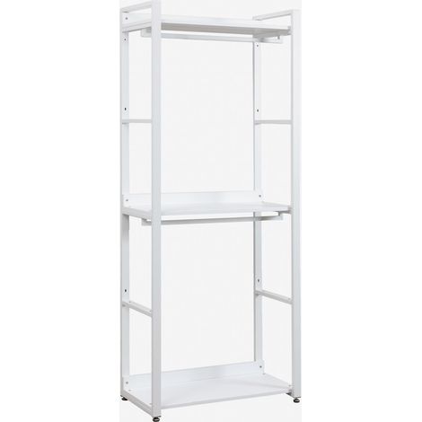 SKLUM Offener Schrank aus Stahl und Holz Ariaster Weiss                                  