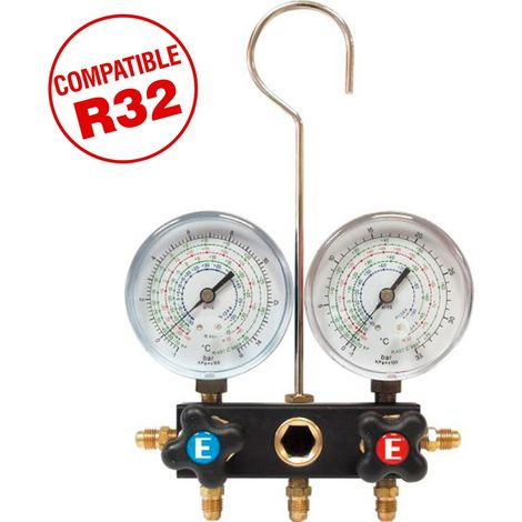 Analizador 2 válvulas Mod. RR130/R32 manómetro Ø63
