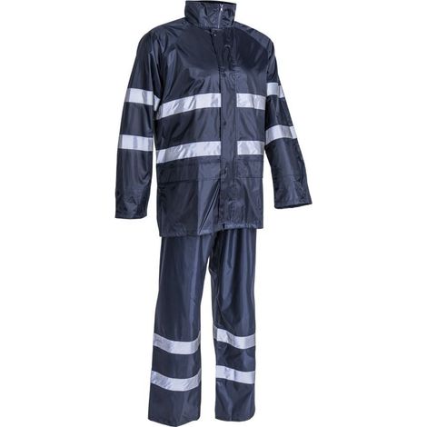 Completo antipioggia da lavoro RAINET - Blu navy 2XL - 54/56