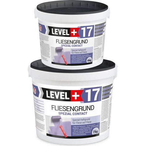 LEVEL+ Fliesengrund Haftgrund Quarzgrund Fliesengrundierung L+17 - 11KG