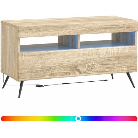 Maison Exclusive - LED-TV-Schrank Sonoma-Eiche Holzwerkstoff (1/5)