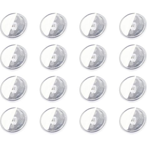 Crochet Plafond Adhésif - 20 mm - Sans Percer - Transparent - Pour Surfaces Lisses - 50 Pièces