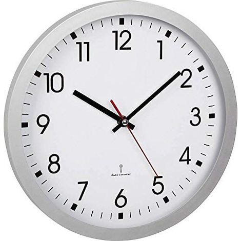 TFA-Dostmann 60.3522.02 Reloj de pared plateado 30 cm