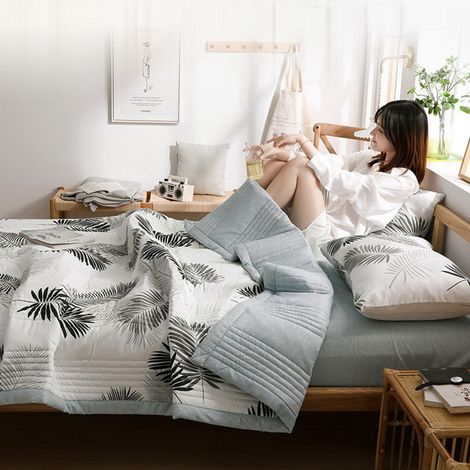 Couette légère en coton lavable, idéale pour l'été, pour enfants et adultes (type 1, 200 x 230 cm).