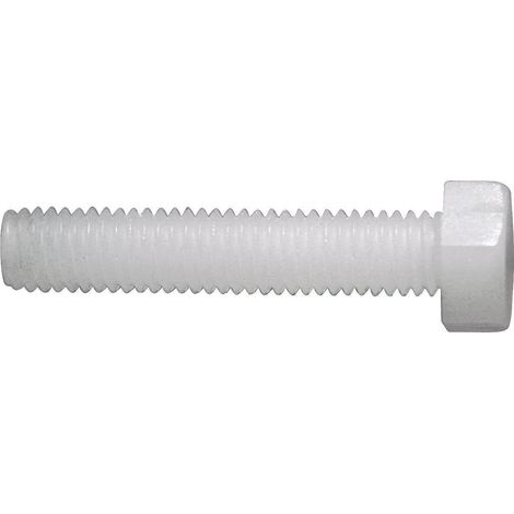 Vis hexagonale TOOLCRAFT 830272 10 pc(s) M6 40 mm tête hexagonale 6 pans extérieurs plastique, Polyamide N/A C27545 (1/3)