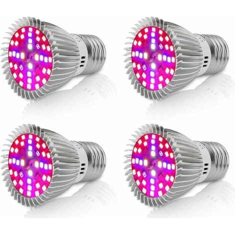 Lampada a forma di tazza succulenta, luce d'accento, bianca, 5,5 watt, 4 pezzi) (1/5)