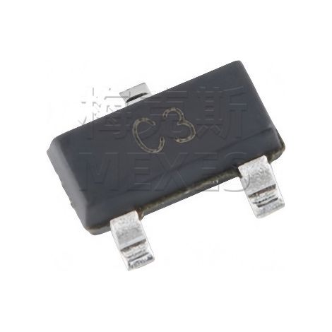 CJ Changdian 1SS226 SOT-23 long crystal switching diode screen printed C3, electronic component, 5 units shipped.