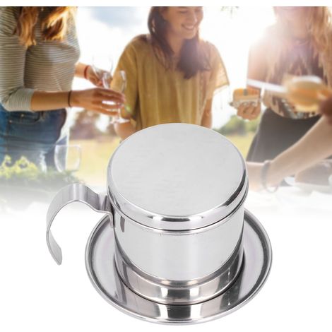 Capacité : 101-200 ml. Cafetière vietnamienne, cafetière domestique en acier inoxydable, filtre à café en acier inoxydable. (1/5)