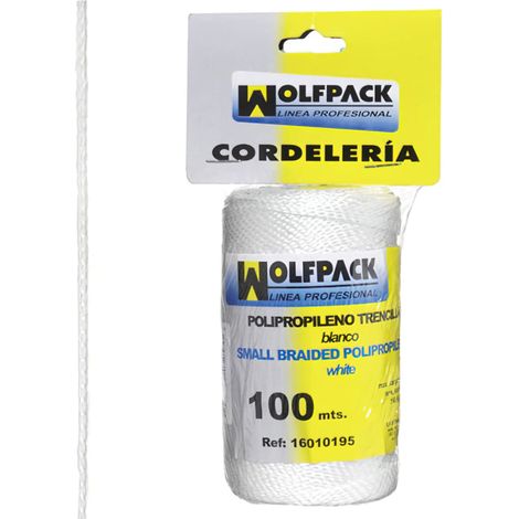 Corde tressée en polypropylène Blanc 100 m