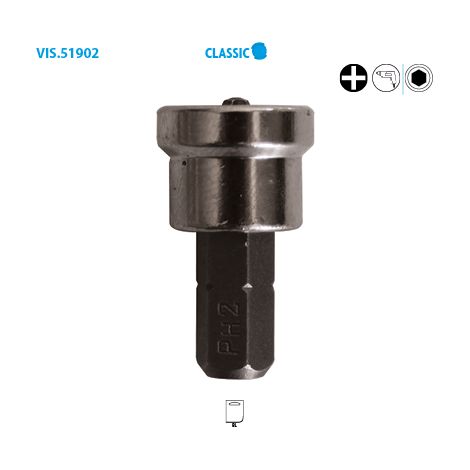 Leman – Lot de 2 embouts avec butée pour placo – Empreinte torx – Longueur 50mm – Pour visseuse – Vissage rapide en série (1/5)