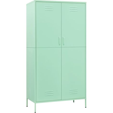 Armoire Vert menthe 90x50x180 Acier (1/5)