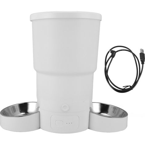 Mangeoire automatique pour chat distributeur de nourriture pour animaux de compagnie chronométré bol en acier inoxydable télécommande WIFI intelligente capacité 5L (1/5)