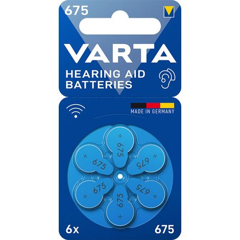 Pila para audífonos varta hearing aid batteries 675 (blister 6 unid.) (1/2)