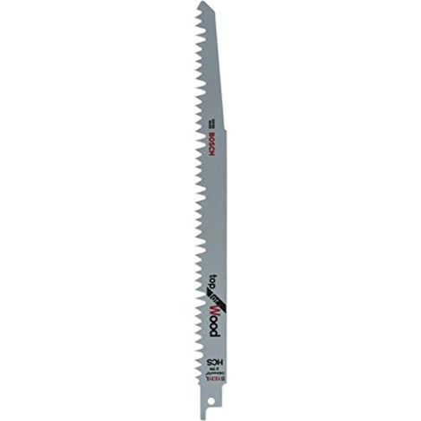 Bosch Top for Wood S 1531 L - Hoja de sierra - para madera fresca, leña, madera gruesa - 5 piezas - longitud 240 mm