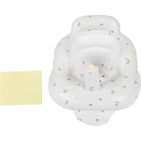 Coussin gonflable bébé ajustable protection PVC dessin animé support siège gonflable base feuille d'olivier (1/5)