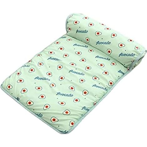 Tapis rafraîchissant en soie glacée pour chiens et chats, couverture d'été lavable pour animaux de compagnie - vert (1/4)