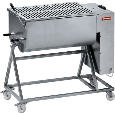 Mélangeur à viande inox 120 kg sur roues - Diamond
