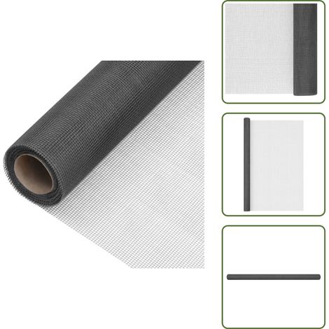 Rete per porte - vidaXL Zanzariera in Fibra di Vetro 80x1000 cm Nera - Rete per uccelli