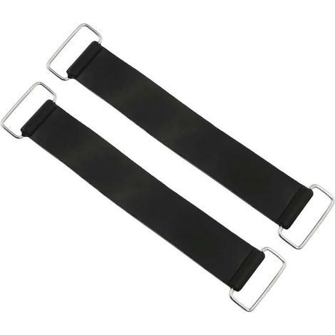 2 Pièces Bande élastique en Caoutchouc pour Batterie Sangle de Fixation de Batterie en Caoutchouc de Moto Ceinture de Fixation élastique de Scooter Sangle Moto Remorque pour Moto (1/4)