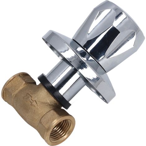 Vanne de régulation de débit d'eau encastrée en laiton, filetage femelle NPT DN15 1/2 pouce, pour système d'eau domestique
